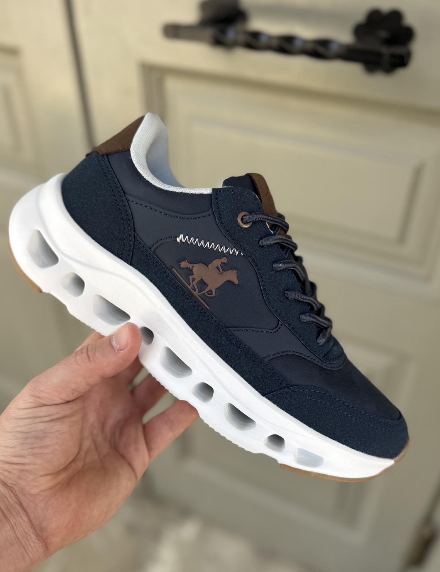 U.S. Grand Polo ανδρικά μπλε navy casual sneakers GPM45700 - US GRAND POLO - 